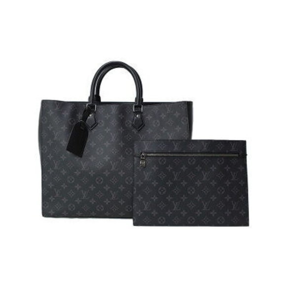 Louis Vuitton Monogram Eclipse Black Grand Sac Tote Bag - Picture 1 of 5